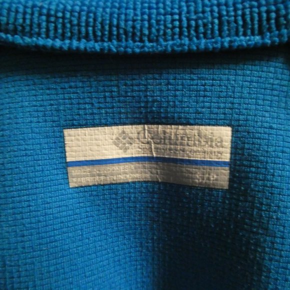 Columbia Half Zip Marine Blue Fleece Pullover Sm - Picture 2 of 6